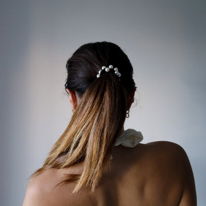 Midnight Black Pearl Hair Tie