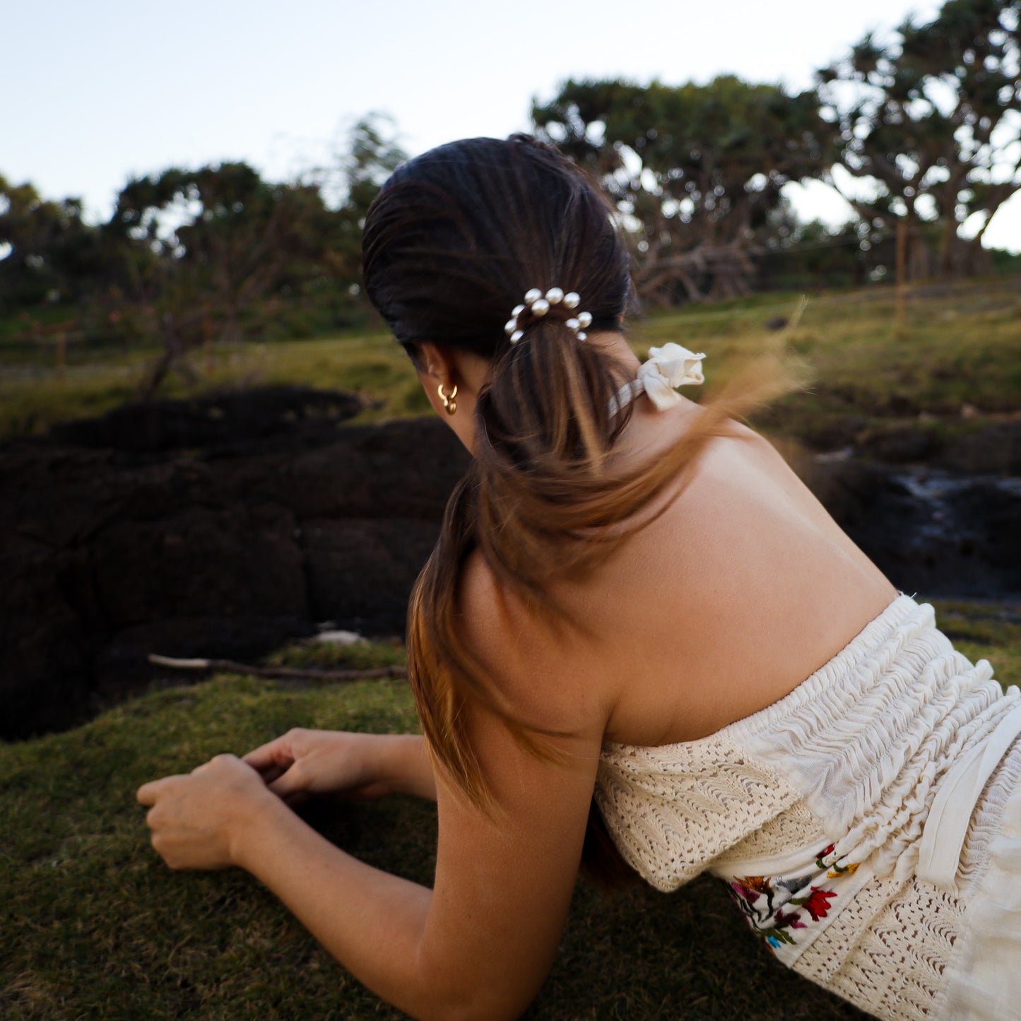 Coastal Collection Pearl Hair Tie Complete 8 Pack