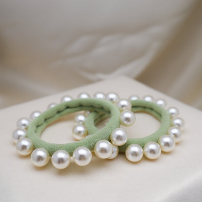 Eucalyptus Pearl Hair Tie