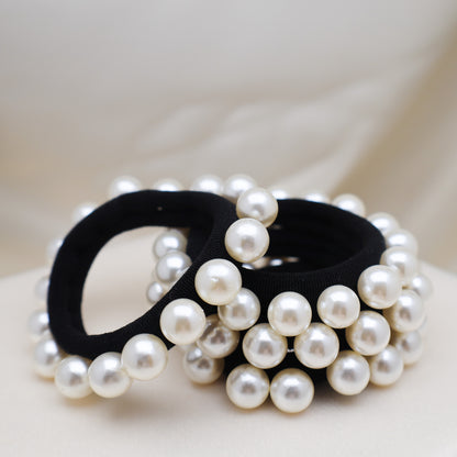 Midnight Black Pearl Hair Tie