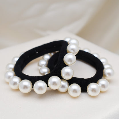 Midnight Black Pearl Hair Tie